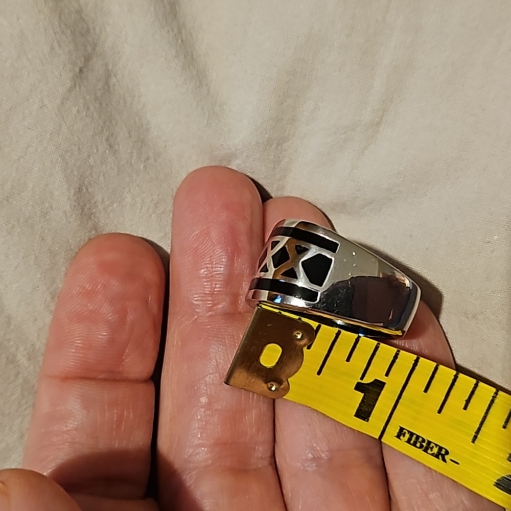 Stainless Square Mens ring - Picture 6 of 6